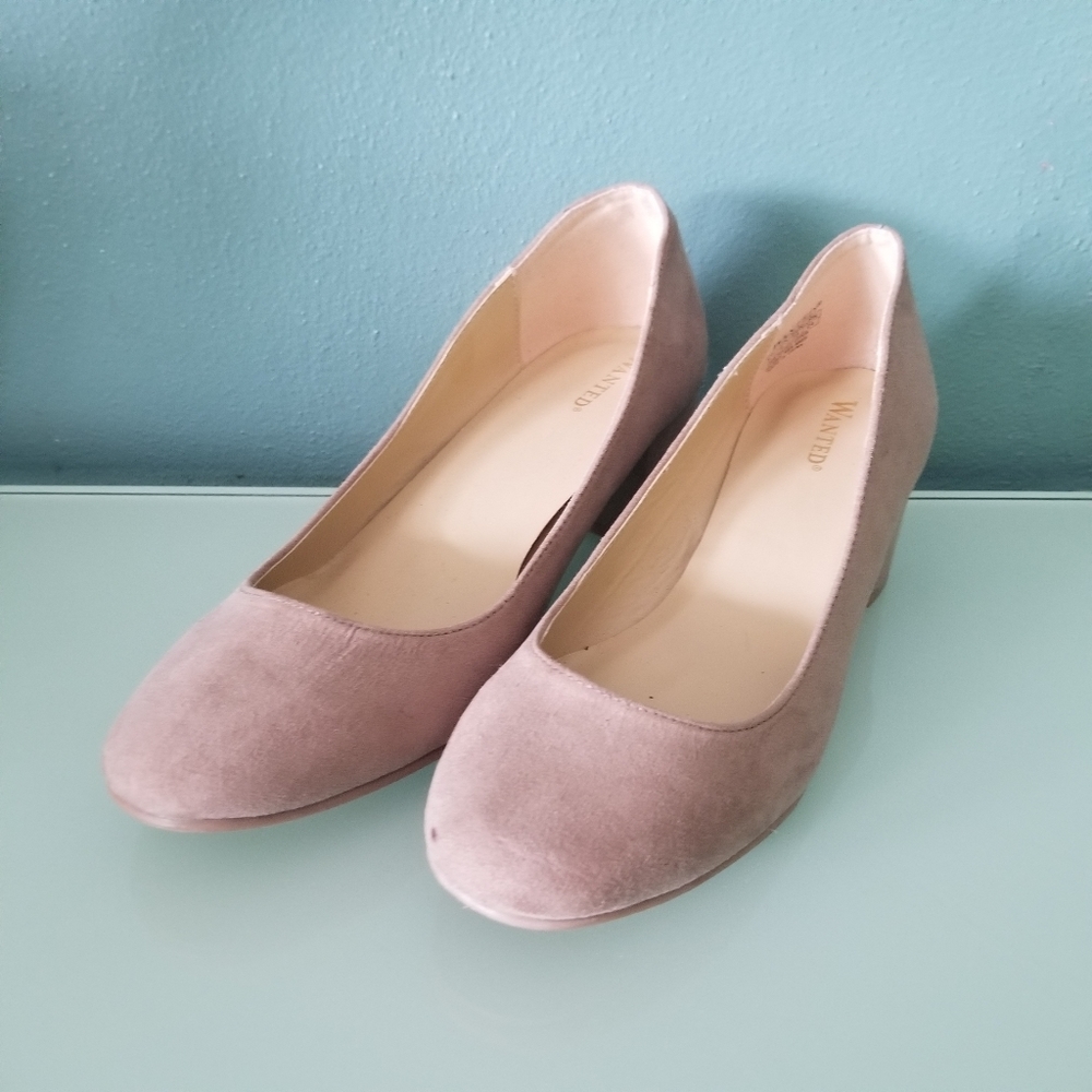 Wanted Taupe Block Heels